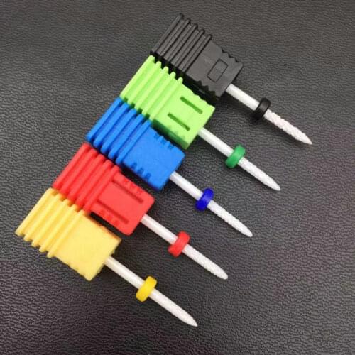 Ceramic Milling Carbide Nail Drill Bits Manicure Machine Burr Milling Cutters For Manicure Pedicure Electric Nail Drill Machine