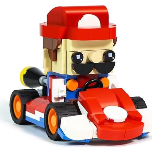 Spot Moc Blocks Mini Cartoon Small Blocks Educational Building Toy Auction Figures Bricks Wario Kids Gifts