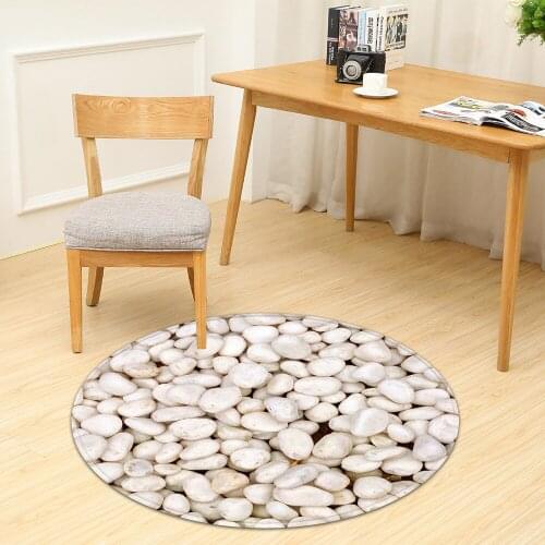 Round Carpet Computer Chair Living Room Bedroom Hanging Basket Childrens Floor Decoration Rug Home Bath Mat 3D Printing Pattern