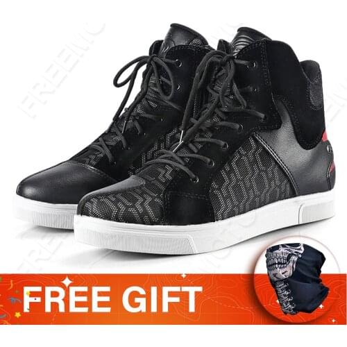 Riding Tribe Motorcycle Boots Off-road Boots Men Women Casual Breathable Shoes Race Track Pull Locomotive Sneakers Riding Botas