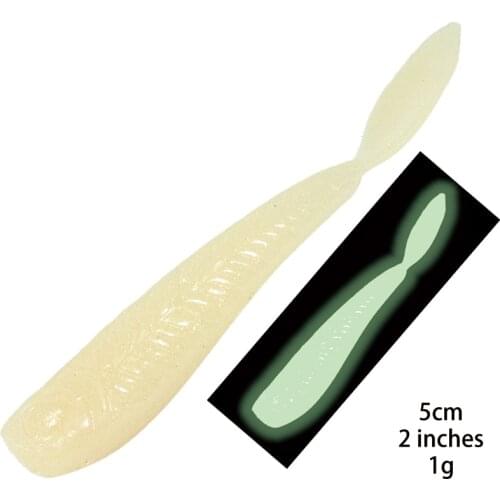 Soft Swimbait Jerkbait 5cm 1g 8pcs Paddle Tail Jig Head Ripple Sinking Baits Shad Perch Crappie Silicon Fishing Lures