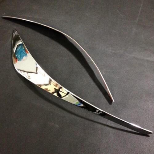 For 2014 2015 2016 Nissan X-trail X Trail T32 Rogue Front Bumper Corner Protector Cover Trim ABS Chrome Car-styling Accessories