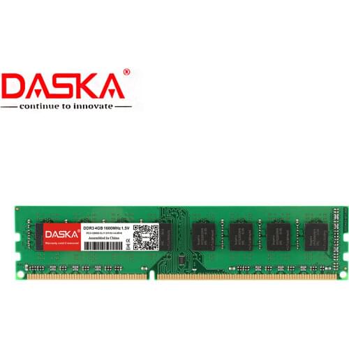 DASKA New DDR3 4GB 2GB 1600/1333 MHz PC3-12800/10600 Desktop Memory DDR 3 motherboard ram DIMM For AMD/Intel