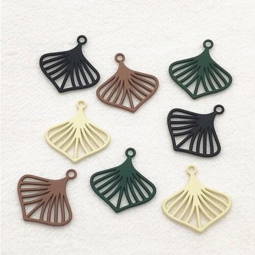 New Arrival! 23X22mm 100Pcs Spray Paint Feather Pendants for Hand Made Necklace Earrings DIY parts,Jewelry Findings & Components