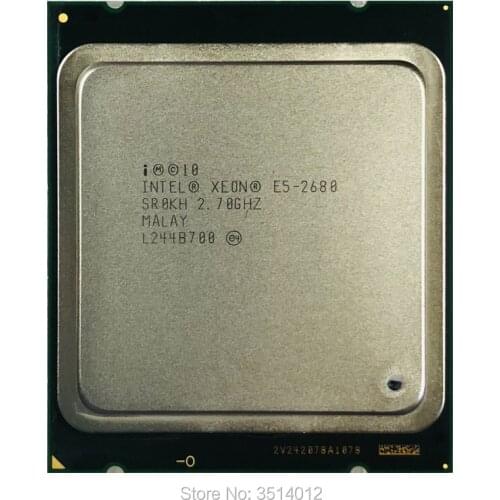 Intel Xeon E5-2680 E5 2680 2.7 GHz Eight-Core Sixteen-Thread CPU Processor 20M 130W LGA 2011