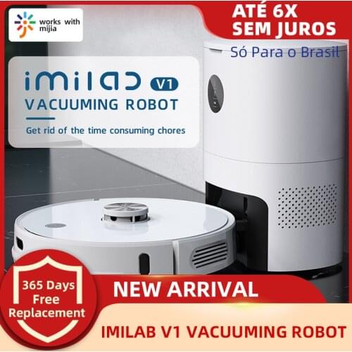 IMILAB V1 Vacuuming Robot Mijia Sweeping Robot Cleaner WiFi Smart Auto Dust Collection Washing Mopping Robot Laser Navigation
