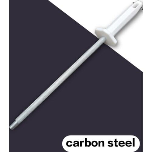 Knife Sharpening Rod 10 Inch Kitchen Honing Steel Knife Sharpening Carbon Steel Durable Stainless Steel Knife Sharpene