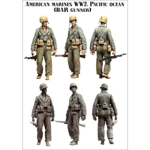 [tuskmodel] 1 35 scale resin model figures kit The US army E055