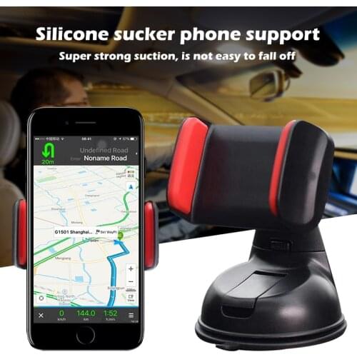 360 Rotatable Car Windshield Sucker Mobile Phone GPS Navigation Clip Mount Holder Bracket Cradle Stand For IPhone Huawei