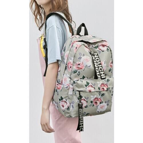 Women Flower Printing Laptop Backpacks School Bags for Teenager Girls Rucksack Travel Backpack Women Mochila Feminina Sac a Dos