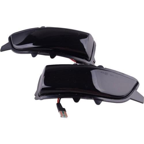 1 Pair Plastic Car Front Side Mirror LED Dynamic Turn Signal Light Lamp fit for Volvo S80 2007 2008 2009 2010 2011 2012 2013