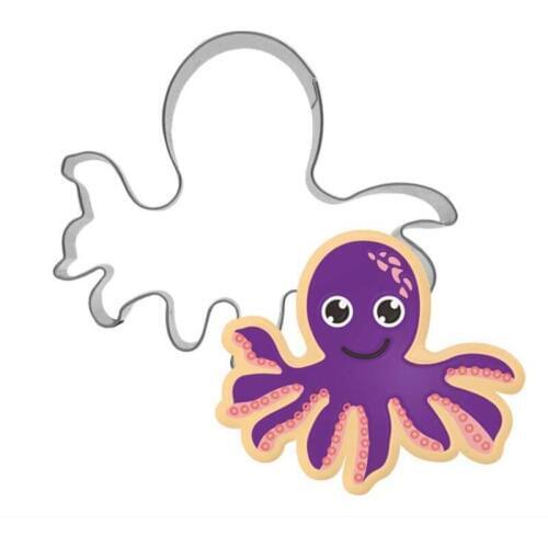 1pcs patisserie reposteria gateau Cuttlefish Moldes Metal Cookie Cutter Fondant Cake Decor Pastry Shop Cupcake Biscuit Mould DIY