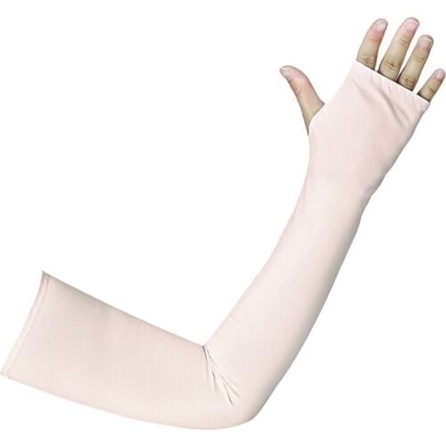 2pcs Outdoor Summer Riding Cool Sleeves Breathable Ice Silk Sunscreen Cuff Running Arm Sleeves Sports Tourism Kit College Style