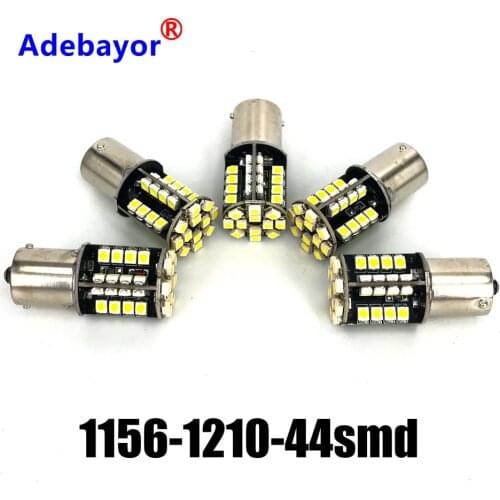 200 x1156 BA15S p21w 1157 BAY15D 3528 Turn Light Parking Tail Signals Lamp 1210 44 SMD Canbus NO Error LED Bulb 12V White Red