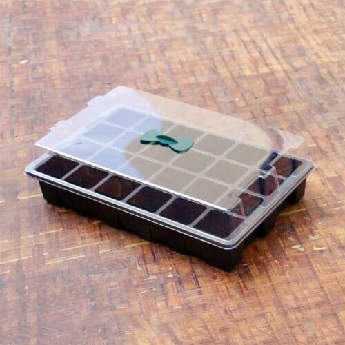 24 Holes Plant Starting Tray Plant Germination Tray Reusable Heat Resistance Plastic Multi-function Nursery Tray for Vegetable