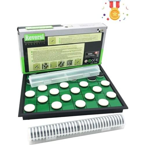 64 Pcs New Magnetic Folding Portable Reversi Othello Chess Set Educational Family Parent-child Gifts Gobang Checkers Board Games