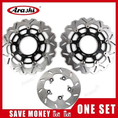 Arashi 1 Set GSXR 600 750 CNC Front Rear Brake Disc Rotors For SUZUKI GSX R GSXR600 GSXR750 2008 2009 2010 2011 2012 2013 2014