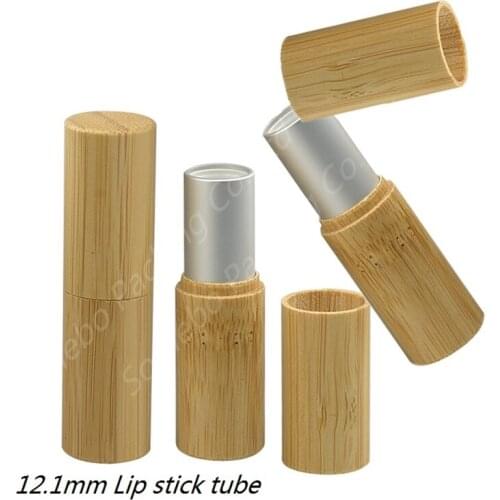 4.5G/5ML Bamboo Empty Lip Gloss Container Lipstick Tube DIY Lip Balm Tubes Cosmetic Beauty Makeup Tools Refillable Bottle