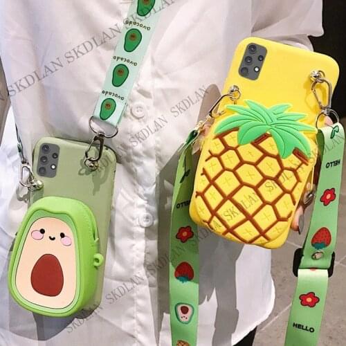 3D Cute school bag Zipper Wallet Phone Case For Samsung S21 Note 20 Ultra S20 FE M51 M31S A12 S10 lite A71 A51 4G Soft TPU Cover