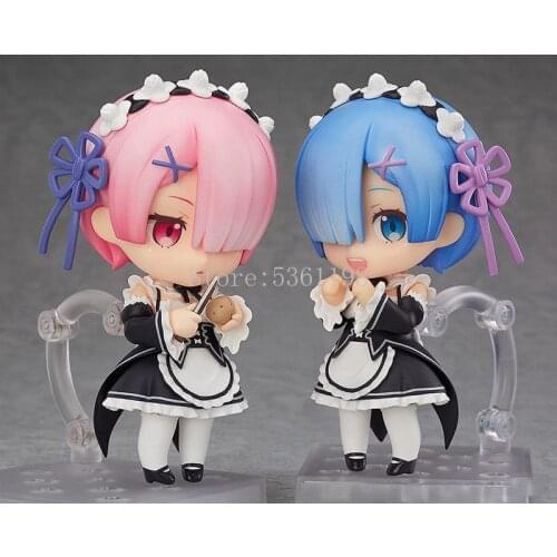 10cm Anime Figure Re: Life a Different World from Zero Emilia 751# Rem 663# PVC Action Figure Toys Collection Model Doll Gift