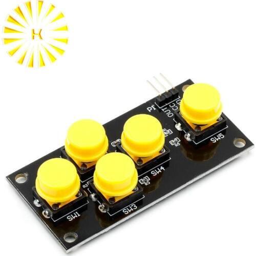AD Keyboard Simulate Five Key Module Analog Button for Arduino Sensor Expansion Board Connector