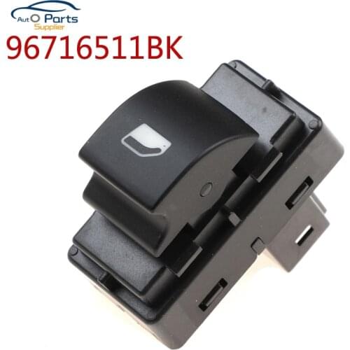 YAOPEI 96716511BK Master Power Window Switch Button For Peugeot 408