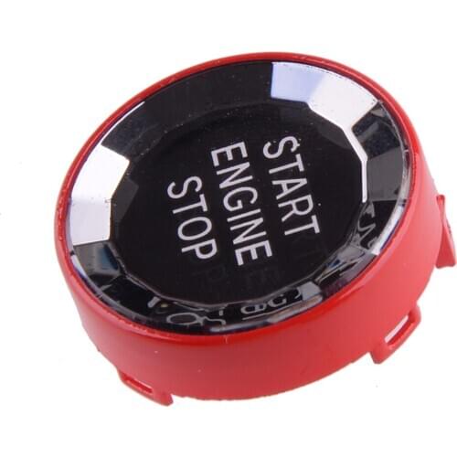 Car Engine Start Stop Button Cover Fit for BMW E Chassis E90 E91 E92 E93 E84 E83 E70 E71 E72 E89 Red Crystal