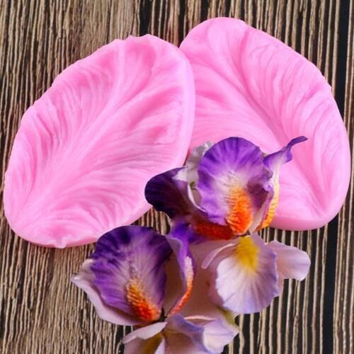 Orchid Flower Petals Silicone Mold Flower Making Polymer Clay Candy Molds Chocolate Baking Cupcake Fondant Cake Decorating Tools