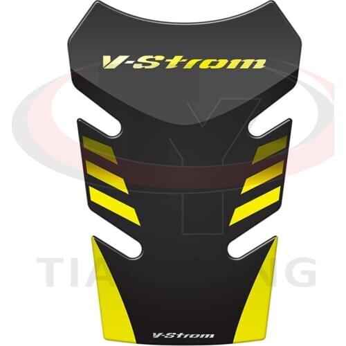 Motorcycle For SUZUKI V-Strom 650 1000 3D Carbon Fiber Tank Fish Bone Decoration Stickers Fit DL650 1000 VStrom Tank Pad