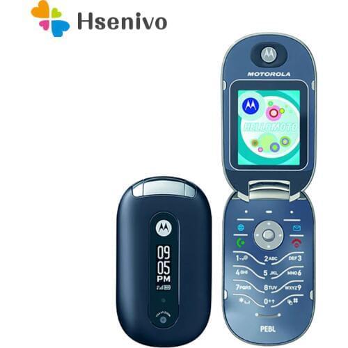 Motorola PEBL U6 Refurbished-Original Unlocked Motorola PEBL V6 phone 1.8" 820 mAh GSM Flip Cellular Phone Free shipping