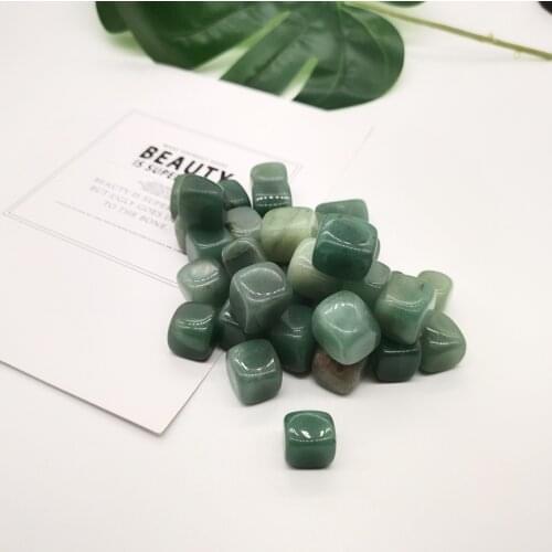 Natural Stone Green Aventurine Aquarium Decoration Healing Reiki Quartz Crystal Craft Miniature Minerals Chakra Treatment Stones