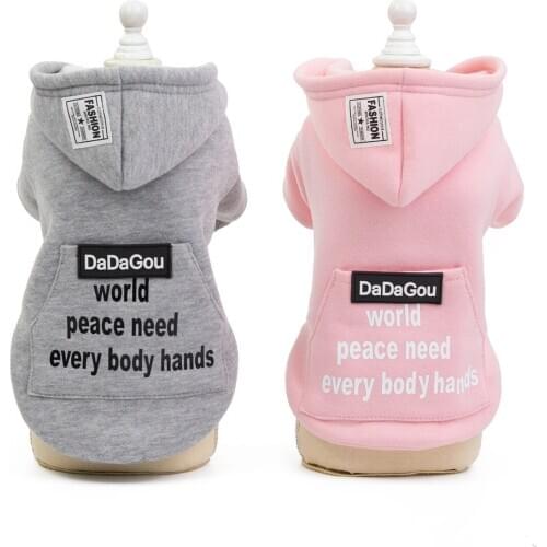 Dog Clothes For Small Dogs Hoodie Warm Winter Pet Dog Clothes For Dogs Coat Jacket Cotton Ropa Perro French Bulldog Pet Clothing