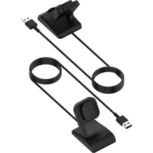 Portable Vertical Watch Charger Fast Charging Cradle Dock with Chip Protection for Fitbit Versa 3 for Fitbit Sence Watch