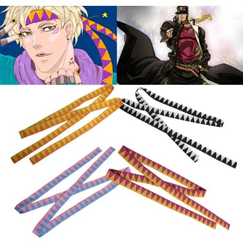 Caesar Anthonio Zeppeli Cosplay Headband Kujo Jotaro Belt Prop JoJos Bizarre Adventure Head Rope Headdress Gift