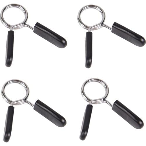 4Pcs 25mm Barbell Spring Clip Collars Clamps For Weightlifting