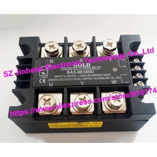 SA366300D(SA3-66300D) GOLD Authentic original SSR 3-phase DC control AC SOLID STATE RELAY 300A