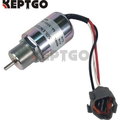 Stop Solenoid for Volvo EC15 Toro 223D Mahindra SDMO Mitsubishi S4L S3L L2E L3E SA-3725-12 30A87-00040 30A8700040