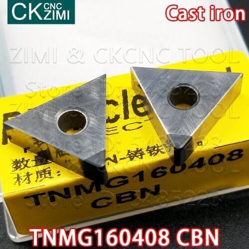 TNMG160408 CBN inserts Boron nitride diamond inserts CNC lathe cutting tools External wood turning tools TNMG for Cast iron only
