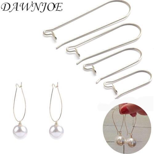 30pcs 316L Stainless steel Hypoallergenic Ear Buckle U-shaped Large Ear Hook DIY Making Earrings jewelry Accessories Finding