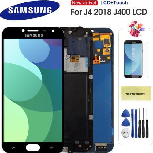 5.5'' LCD For Samsung Galaxy J4 J400 J400F J400G/DS SM-J400F LCD Display Touch Screen Digitizer With Frame Can Adjust Brightness