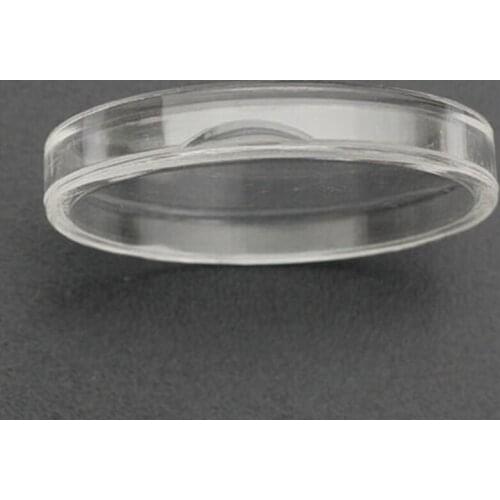 10Pcs 46mm Plastic Clear Round Coin Holder Capsule Protector Box for Coin Collection Case Storage Box jewelry organizer