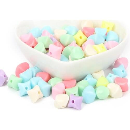 100Pcs Mixed Square Acrylic Beads 9x9mm For Jewellery Marking Loose Spacer Beads Bracelet Necklace Charm Jewelry Finding