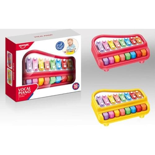 2 in 1 Baby Piano Xylophone with 8 Multicolored Keyboard Preschool Educational Musical Learning Instrument Toys Gift D5QA