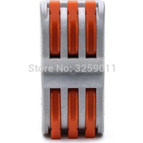 50PCS SPL-3 PCT-213 222-413 Fast Terminals For Connection Of Wires Lamps And Lanterns 6 pin quick wire connector