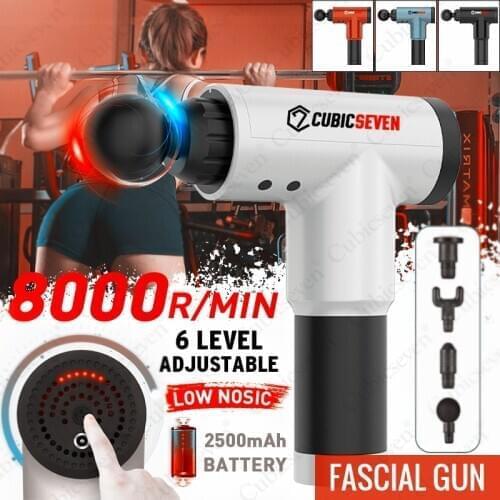 8000r/min Therapy Massage Gun Deep Muscle Massager electric Muscle Pain Relief Neck Body Relaxation Exercise Slimming Shaping