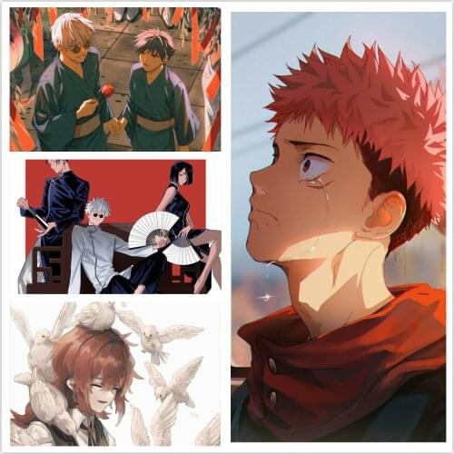 5D Diamond Painting Japanese Anime Jujutsu Kaisen Diamond Embroidery Picture Mosaic Cross Stitch Kit Home Wall Decoration Gift