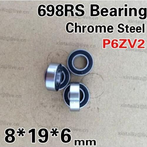 [CM698RS-P6]10PCS Free Shipping ABEC-9 best quality outer diameter 19mm ball bearing R-1980RS 698RZ ball bearing 8MM*19MM*6MM