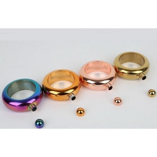 By dhl 100pcs high quality Bangle Bracelet Hip Flask Portable Elegant Wine Mixed Bottle 3.5 oz Whiskey Drinkware Accessories