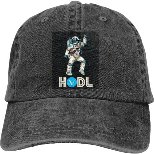 Copy Of Dab Astronaut The Baseball Cap Peaked capt Sport Unisex Outdoor Custom VeChain Coin VET Cryptocurrency Hats