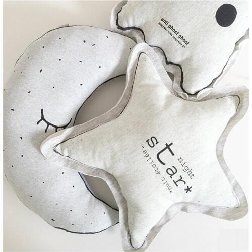 Creative Noctilucent Baby Luminous Toys Moon Genius Stars Lighter Pillows for Kids Bed Room Stuffed Doll Cushions Child pillow